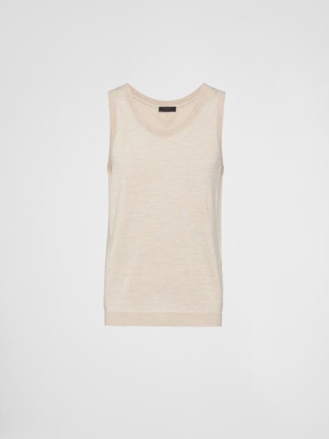 Cashmere tank top