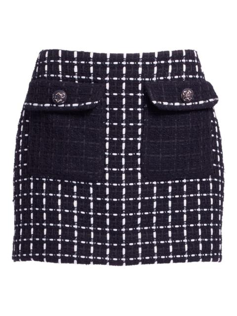 tweed pocket mini skirt