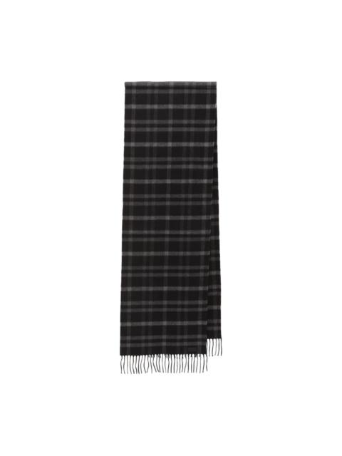 tartan fringed scarf