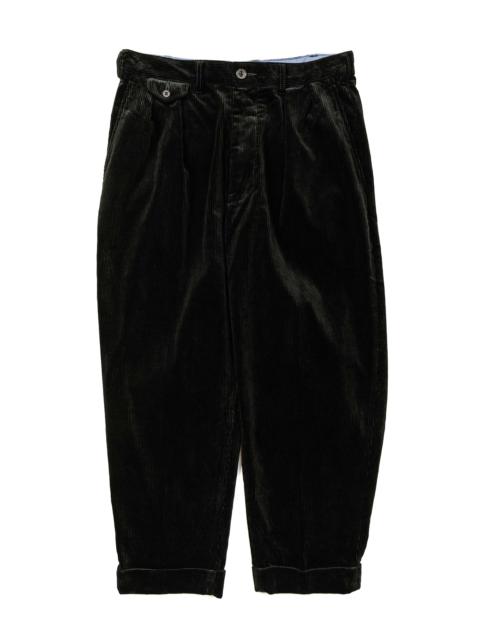 2Pleats Corduroy Charcoal Grey