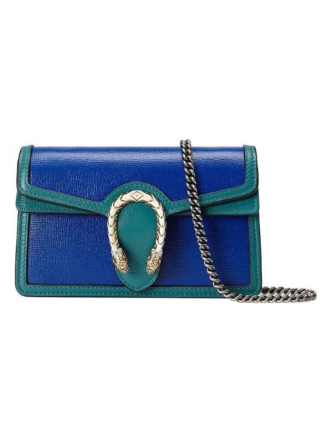 Gucci Dionysus Single-Shoulder Bag Super Mini Blue/Green 476432-18YQX-9278
