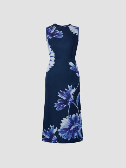 SLEEVELESS PENCIL MIDI DRESS