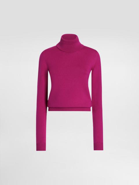 Wool turtle-neck sweater