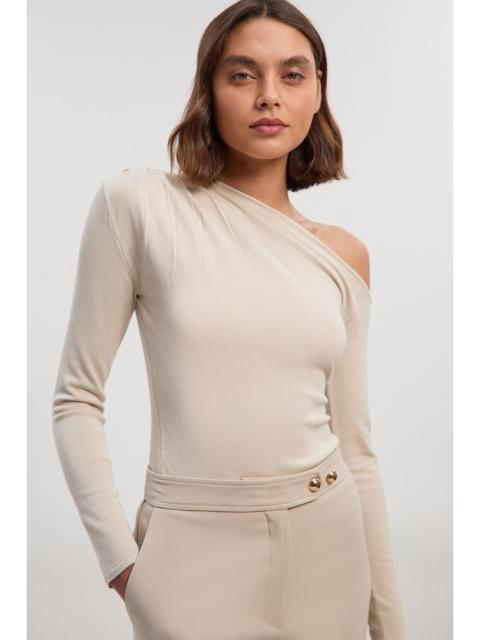 Viscose Blend Asymmetric Jumper
