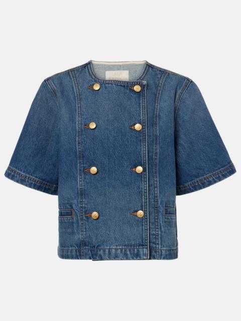 Serge denim top