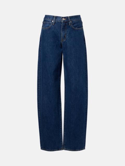 Tess Long low-rise barrel-leg jeans