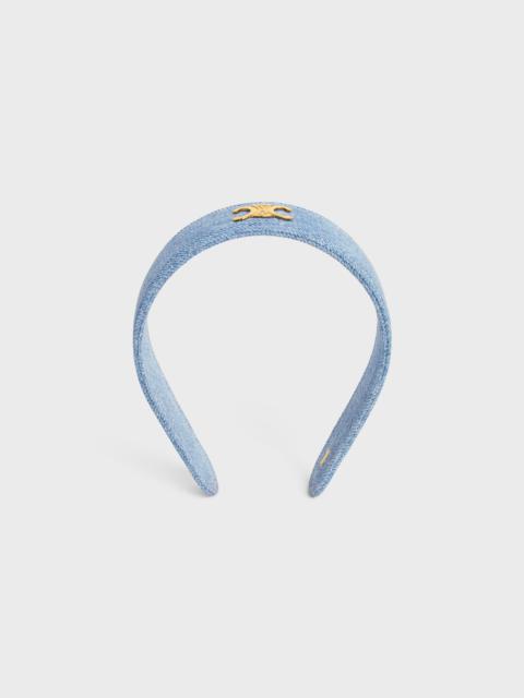 Celine Headband in Cotton and Brass with Gold Finish