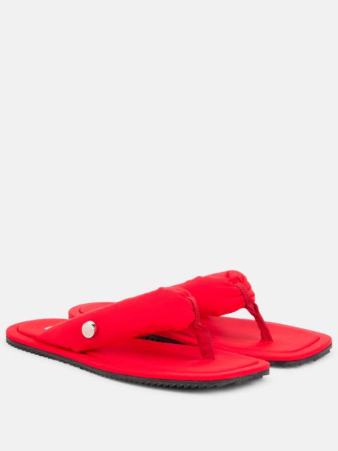 Indie canvas thong sandals