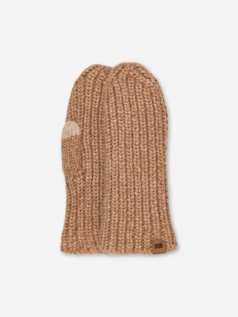 ® Women's Chunky Rib Mitten Knit in Camel