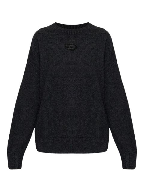 M-Areeta logo cut-out sweater