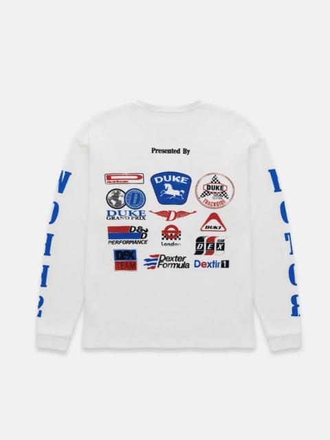 DR Sponsors Vintage White Waffle Top