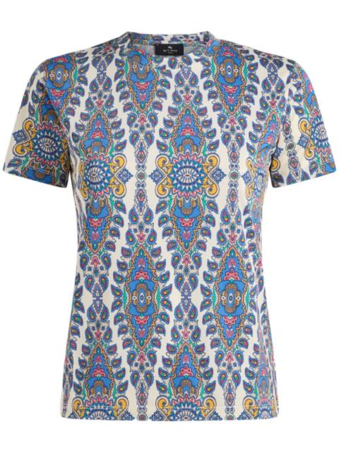 paisley-print T-shirt