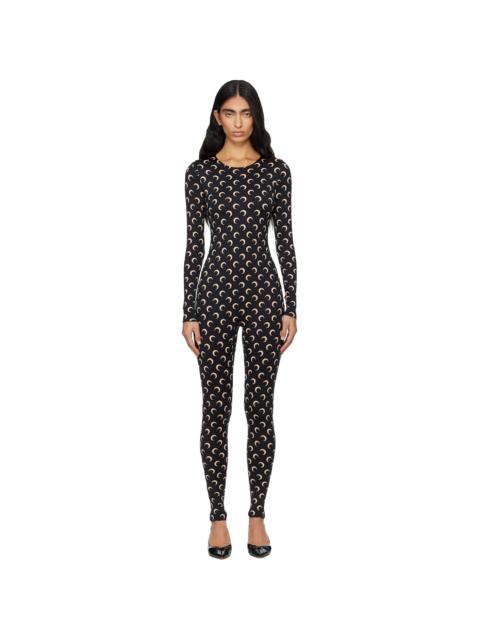 Black Recycled Jersey Moon Jumpsuit