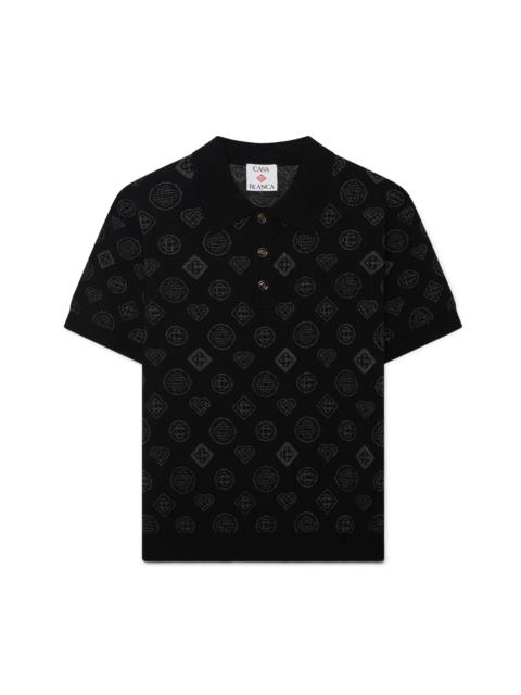 Monogram Jacquard Polo | Casablanca Paris