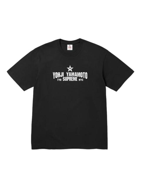 x Yohji Yamamoto Star logo-print T-shirt