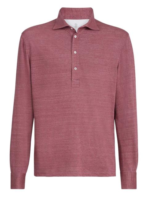 long-sleeved polo shirt