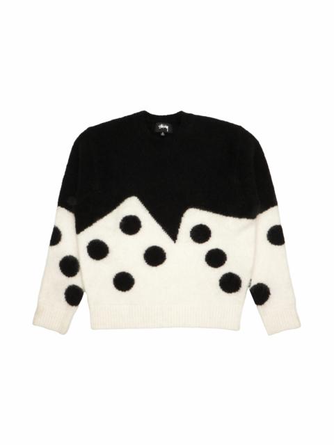 Stussy Dice Fuzzy Crew Black