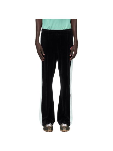 Black Velour Track Pants