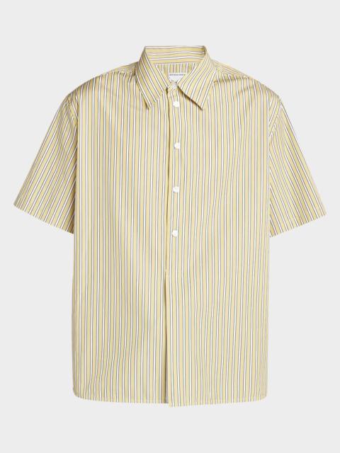 Men's Outline Stripe Poplin Sport Shirt