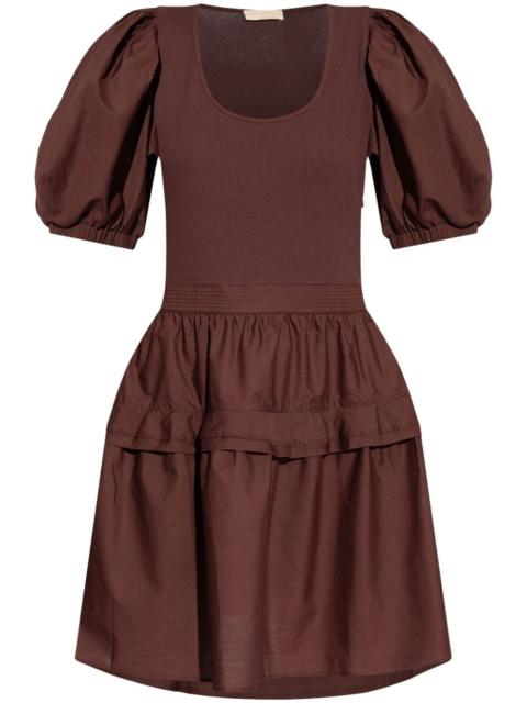 Tilda puff-sleeve cotton dress