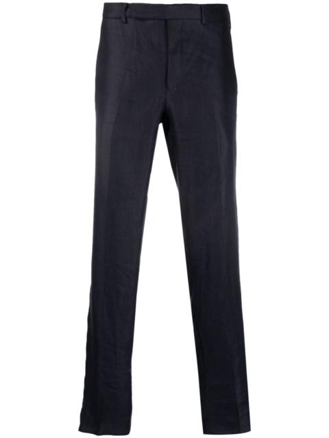 mid-rise straight-leg trousers