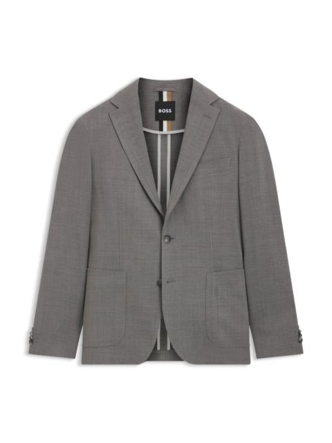 PATTERNED SLIM-FIT JACKET IN COMFORT-STRETCH CLOTH