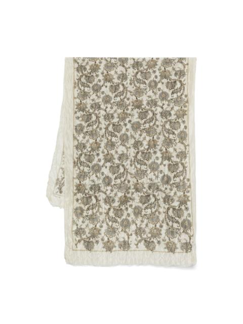 paisley-print scarf