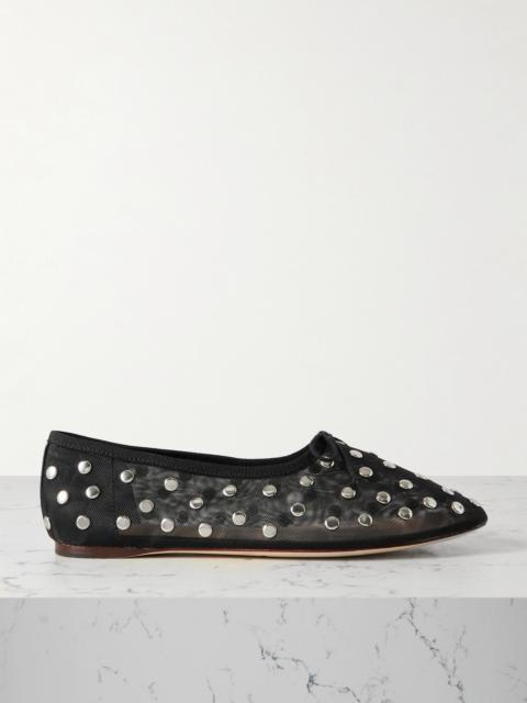 Landon Studded Mesh Ballet Flats