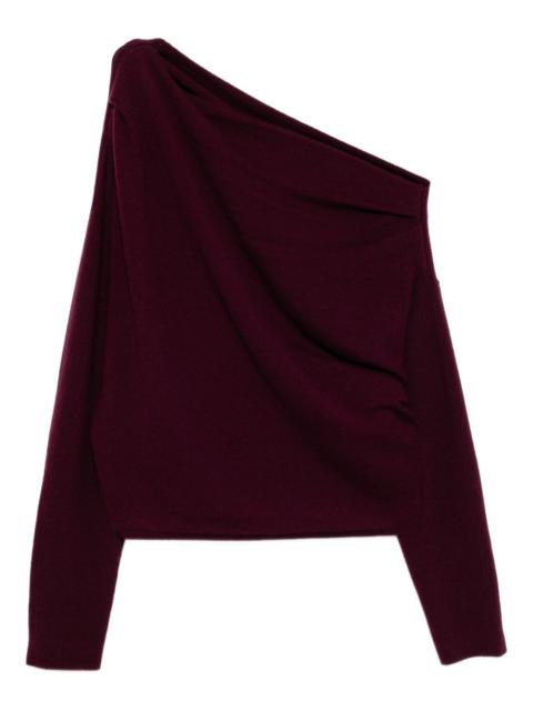 asymmetric draped jumper