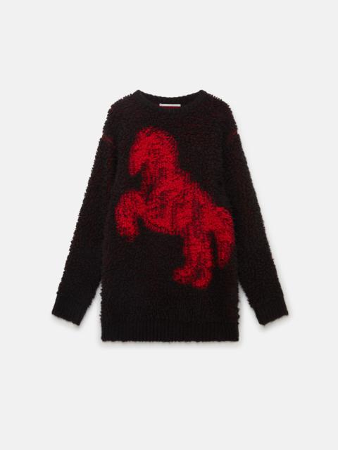 Pixel Horse Jacquard Knit Jumper