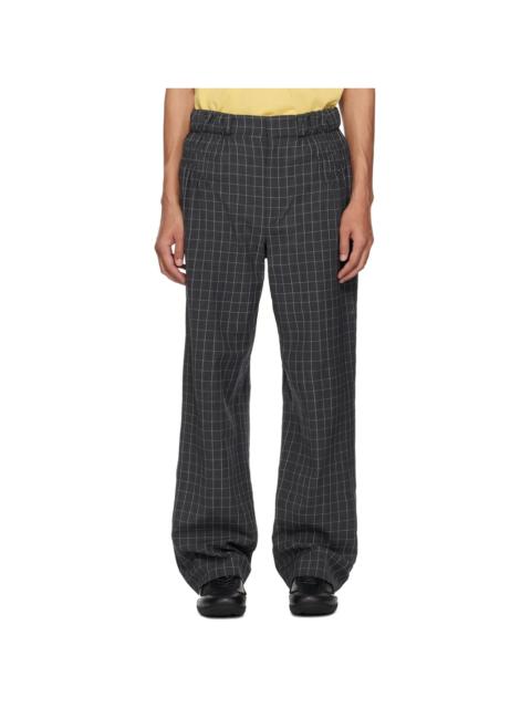 Gray Minna Gathered Trousers