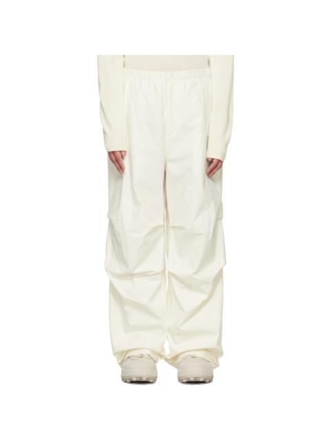 White Oversized Cargo Pants