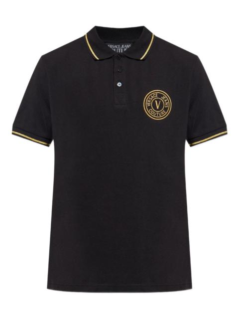 logo-embroidered polo shirt