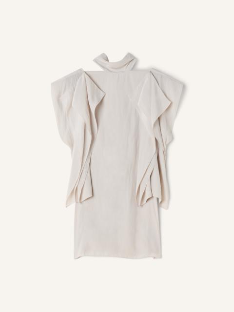 FRILLED TOP IN CHARMEUSE