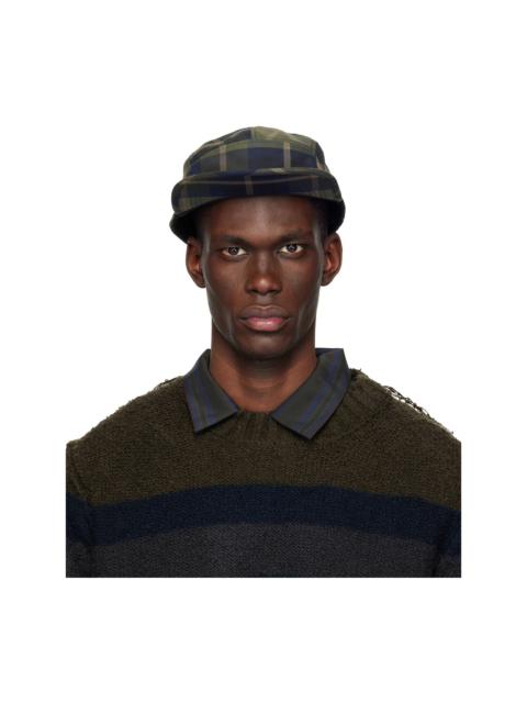 Khaki & Brown BRIEFING Edition Check Cap