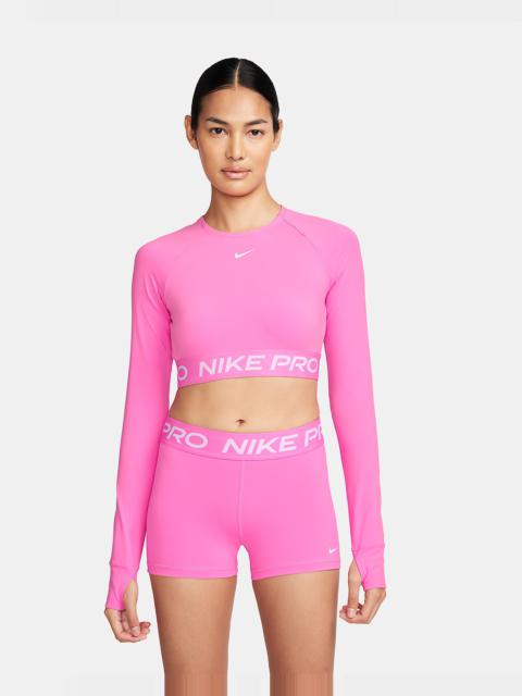 Nike Pro Women's Dri-FIT Cropped Long-Sleeve Top