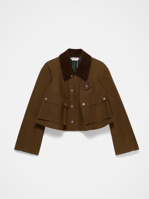 WOMENS BARN JACKET IN DARK OLIVE