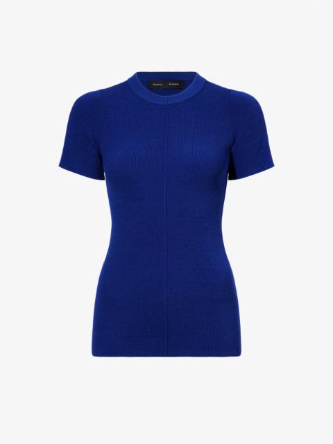 Sky Top in Matte Viscose Rib