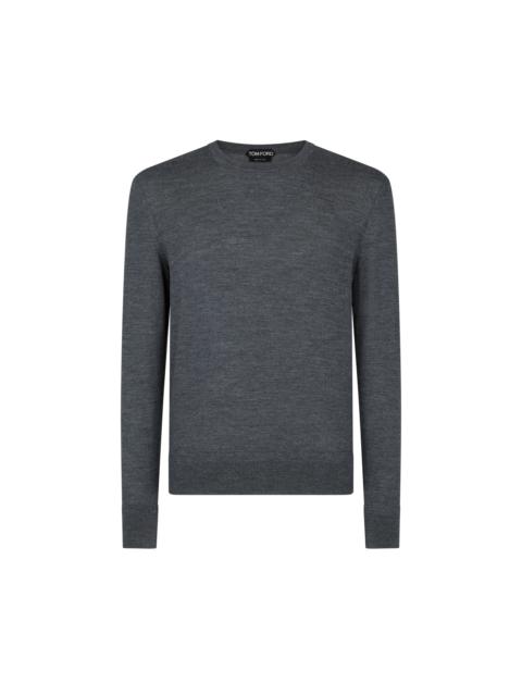 FINE GAUGE PURE WOOL CREW NECK