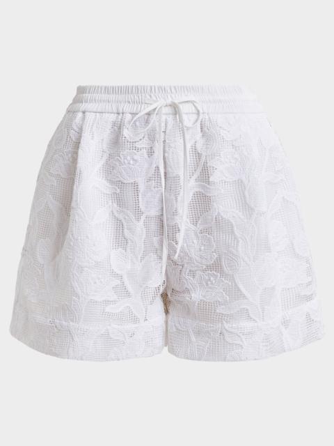 Hazer Floral Lace Shorts