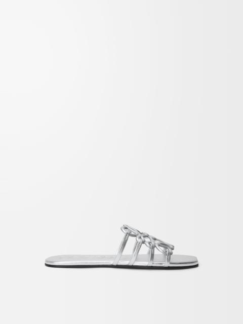 Petal Anagram slide in laminated lambskin