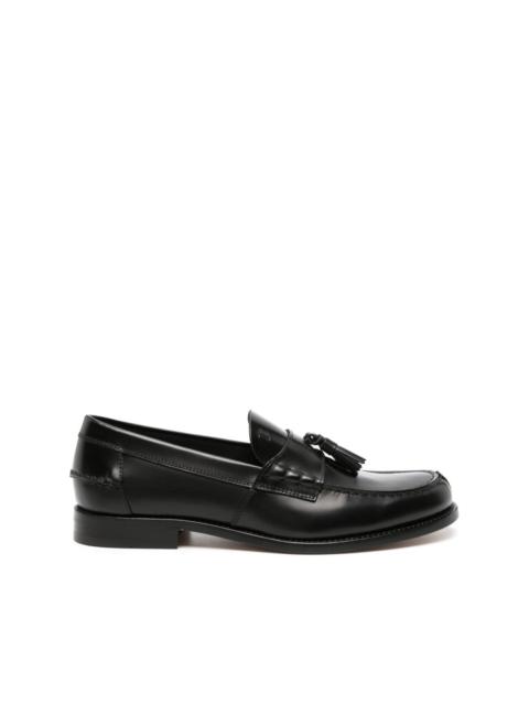 tassel-embellished leather loafers