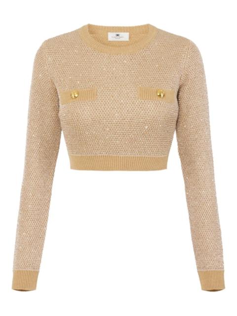 sequin-embellished sweater