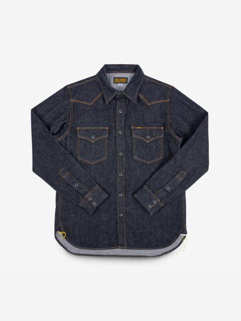 12OZ SELVEDGE DENIM WESTERN SHIRT - BLACK