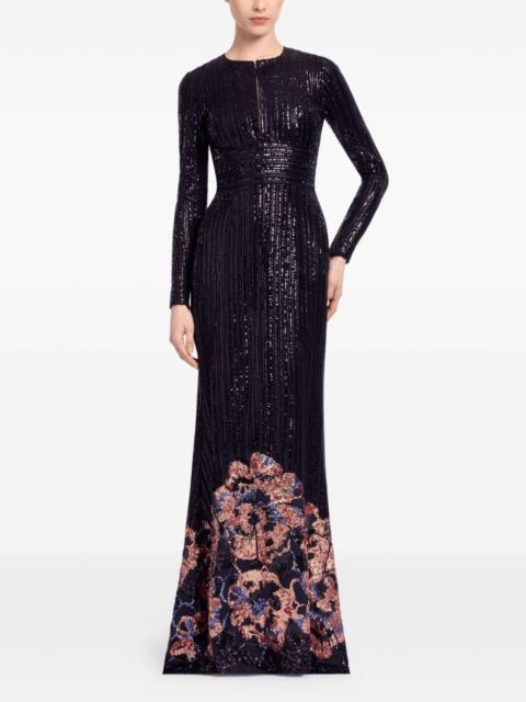 sequin-embellished maxi dress