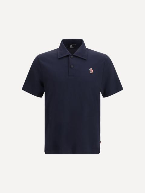 Polo with logo appliqué