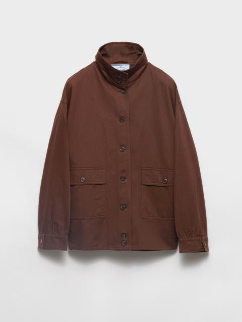 Old gabardine cotton shirt jacket