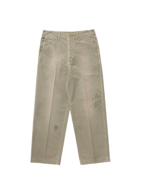 EX WIDE CHINO PANTS CRASH LT.GREEN