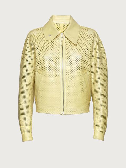 PERFORATED NAPPA JACKET