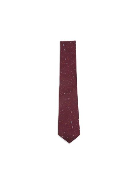 star logo silk tie